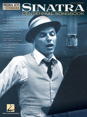 cover image of Frank Sinatra--Centennial Songbook--Original Keys for Singers
